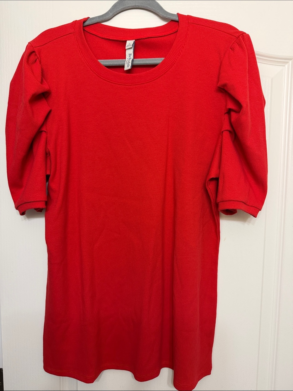 torrid Red Puff Sleeve Crewneck Tee